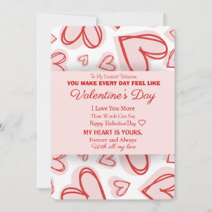 Romantische Persoonlijke Valentijnsdag Kaart