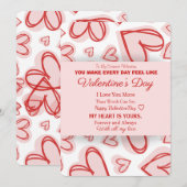 Romantische Persoonlijke Valentijnskaart Feestdagenkaart (Voorkant / Achterkant)