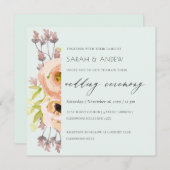 ROMANTISCHE PINK, PAARS, BLAUWE VLOEISTOFFEN KAART (Voorkant / Achterkant)