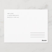 ROMANTISCHE PINK, PAARSE, BLAUWE VLOERINGEN DANK U BRIEFKAART (Achterkant)