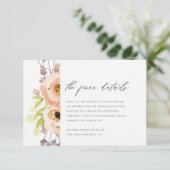 ROMANTISCHE PINK, PAARSE BLAUWE VLOERINGSINFORMATI KAART (Staand voorkant)