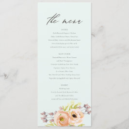 ROMANTISCHE PINK, PAARSE, BLAUWE VLOERMENU KAART