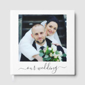 Romantische pioen bloemenbruiloft gastenboek (Voorkant)