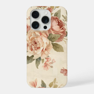 Romantische Pioen & Roos Antieke Tuin iPhone 15 Pro Case