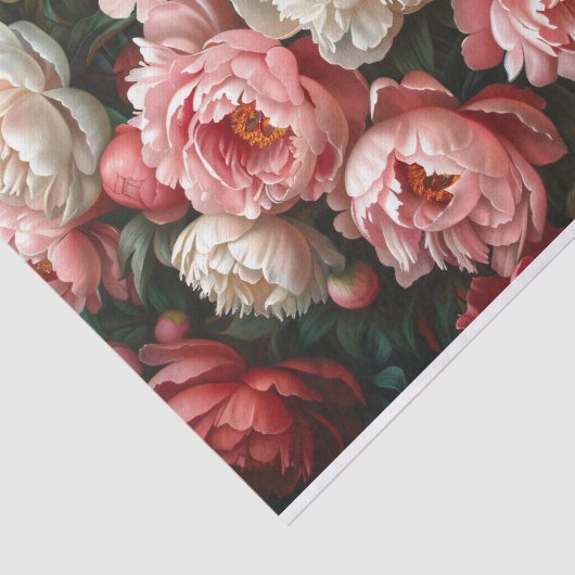 Romantische Pioenen Decoupage Tissuepapier (Detail)