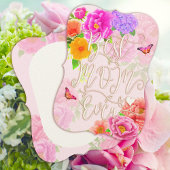 Romantische pioenen tuin roze beste moeder kaart