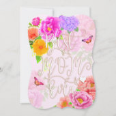 Romantische pioenen tuin roze beste moeder kaart (Voorkant)