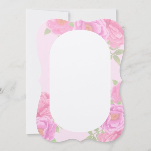 Romantische pioenen tuin roze beste moeder kaart (Achterkant)