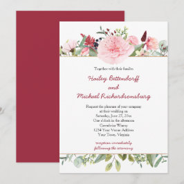 Romantische Pioenrozen en Eucalyptus Bloemen Bruil Kaart