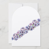 Romantische Poetische Lila Waterverf Bloemenbruilo Kaart (Achterkant)