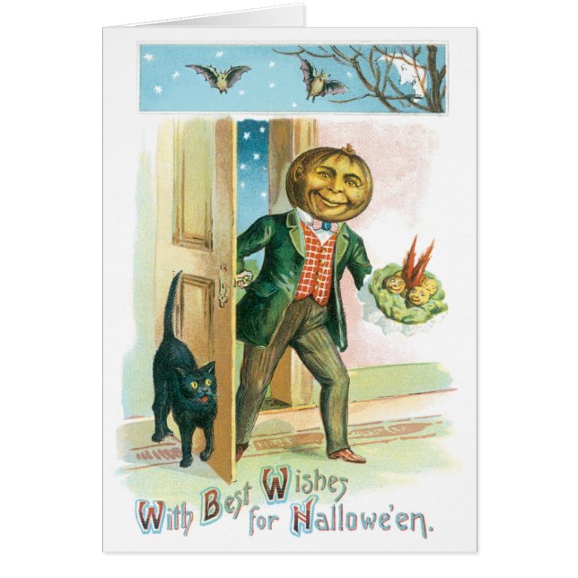 Romantische pompoen  Kaart (Voorkant)