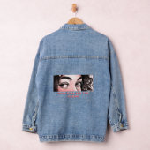 Romantische Pop Art-ogen: "Je ogen zijn de oceaan" Denim Jacket (Hangar)