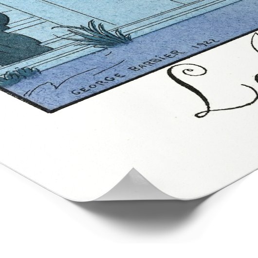 romantische portretkunst poster (Hoek)