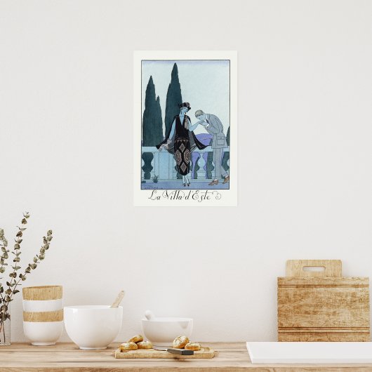  romantische portretkunst poster (Keuken)