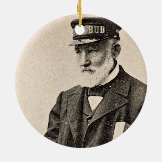  romantische postbode keramisch ornament (Achterkant)