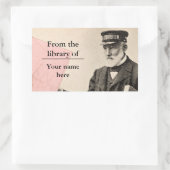  romantische postbode rechthoekige sticker (Tas)