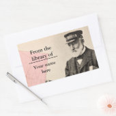  romantische postbode rechthoekige sticker (Envelop)