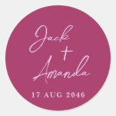 Romantische prachtige bruiloft decoratie stickers (Voorkant)