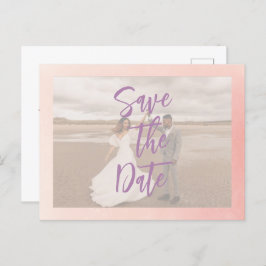 Romantische prachtige bruiloft save the date brief briefkaart