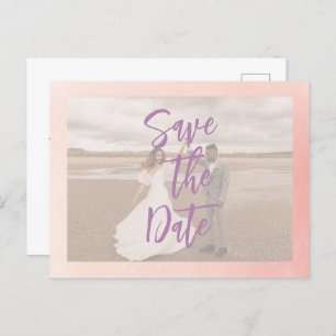 Romantische prachtige bruiloft save the date brief briefkaart