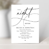 Romantische proefbruiloft diner de avond voor de b kaart