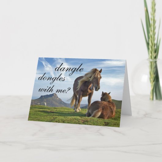 romantische propositiekaart feestdagen kaart (Voorkant)