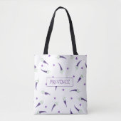 Romantische Provence waterverf bloemen boodschappe Tote Bag (Voorkant)