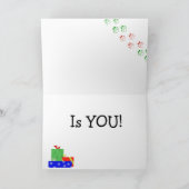 Romantische Pug Kerstkaart Feestdagen Kaart (Binnen)