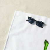 Romantische puppy met Roos Strandlaken Funny (In situ)