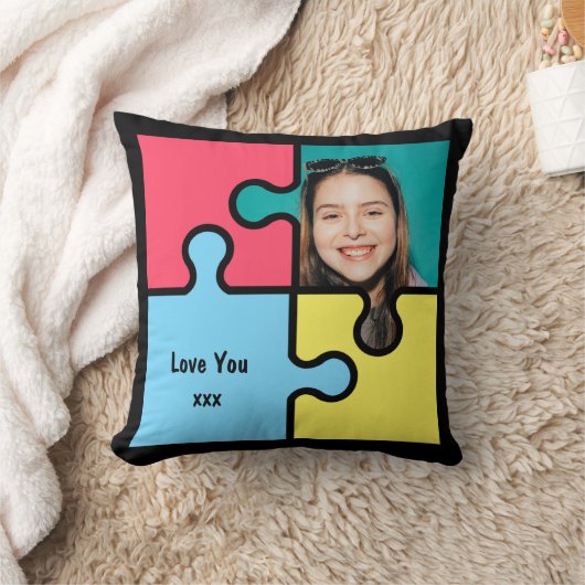 Romantische puzzle Ontbrekend artikel Cadeaut Lief Kussen (Deken)