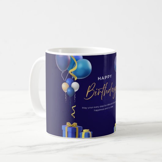 Romantische quote koffiemok . (Voorkant links)