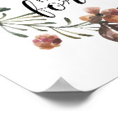 romantische quote liefde voor weddenschap Herfst f Poster (Hoek)