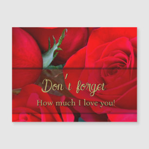 Romantische Red Rose Valentijn Magnet