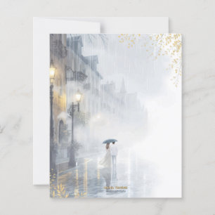 Romantische regenachtige nacht - Elegant briefpapi
