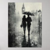 Romantische regenachtige wandeling in Londen - Cha Poster (Voorkant)