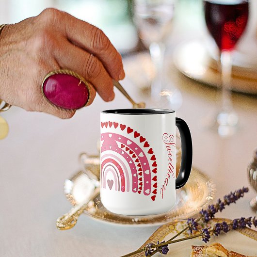 Romantische regenboog Valentijnse Sweeite Mok