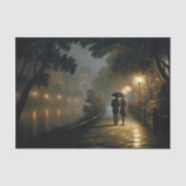 Romantische Regenwandeling Decoupage Tissuepapier (Voorkant)