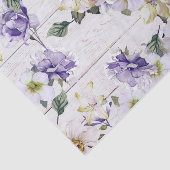 Romantische  Retro Flowers op Barn Wood Tissuepapier (Detail)
