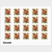 Romantische Retro Stempel Stickers (Vel)