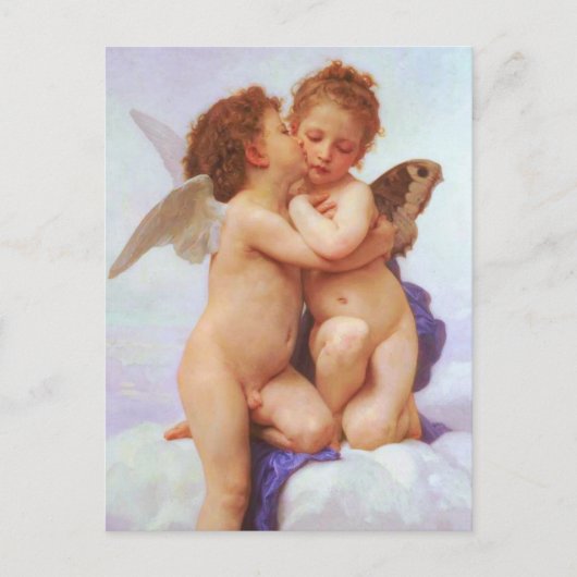 Romantische Reverie - Eerste Kus door Bouguereau Briefkaart (Voorkant)