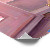 Romantische Reverie in het Roze Parijs Poster (Hoek)