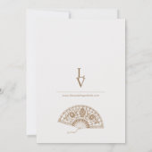 Romantische rijke  Filippijnse kleding bruiloft Kaart (Achterkant)