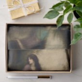 Romantische riviermeisjesdecoupage tissuepapier (Geschenk)