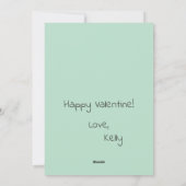 Romantische Robins op een Branch Valentijnsdag Feestdagenkaart (Achterkant)