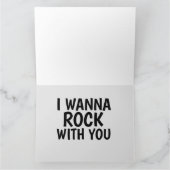 ROMANTISCHE ROCK MET U WENSKAART KAART (Binnen)