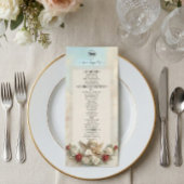 Romantische Rococo Cherub Viool Antiek Menu