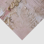 Romantische Rococo Dusty Roos Antiek Kant Tissuepapier (Detail)
