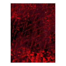 Romantische rode abstracte wandkunstposter