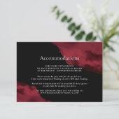 Romantische Rode Aquarel Accommodaties Informatiekaartje (Staand voorkant)