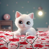 Romantische rode bloem deken